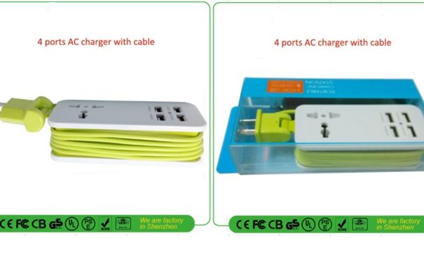 4 port AC charger