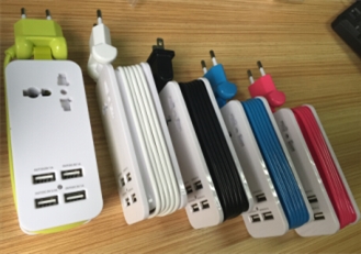 AC wall charger with 4 USB