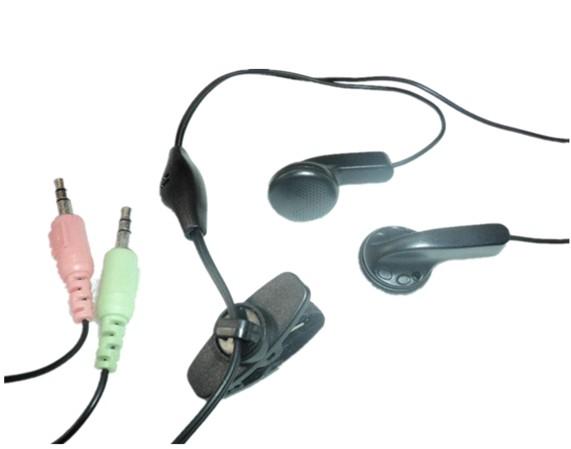 Earbud type multimedia headset