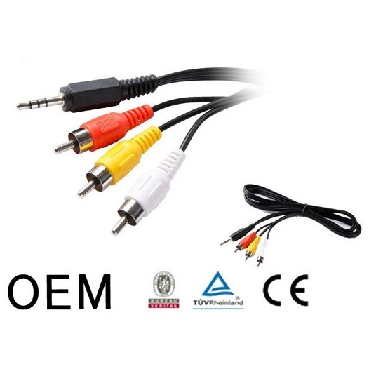 3rca to 3.5mm audio rca cables